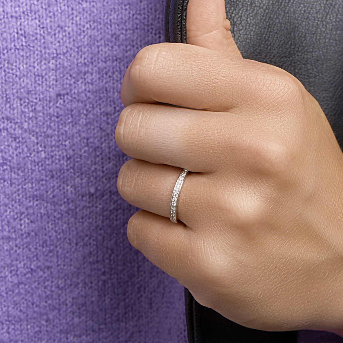Gerhodineerd Zilver Ring Met Zirkonia 1315653 - PansiteNederland.nl