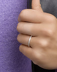 Gerhodineerd Zilver Ring Met Zirkonia 1315653 - PansiteNederland.nl
