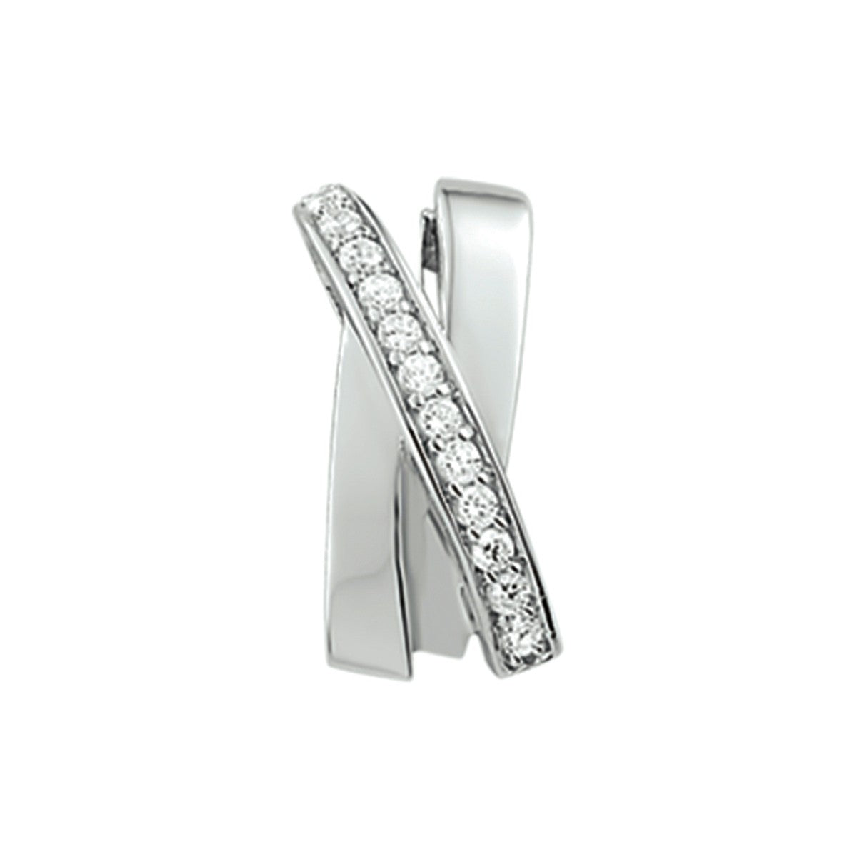 zilver gerhodineerd hanger zirkonia 1315839 - PansiteNederland.nl