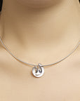 zilver gerhodineerd collier gescratcht 42 + 3 cm 1316879 - PansiteNederland.nl