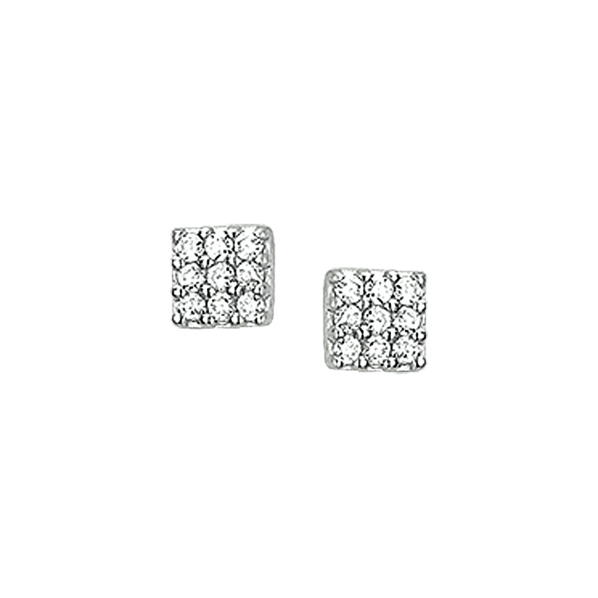 Zilver Gerhodineerd Oorknoppen Zirkonia 1316885 - PansiteNederland.nl