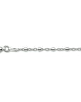 Zilver gerhodineerd enkelbandje buisjes 24 + 2 cm 1316915 - PansiteNederland.nl