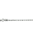 Zilver gerhodineerd enkelbandje gediamanteerde bolletjes 24 + 2 cm 1316985 - PansiteNederland.nl