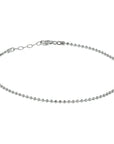 Zilver gerhodineerd enkelbandje gediamanteerde bolletjes 24 + 2 cm 1316985 - PansiteNederland.nl