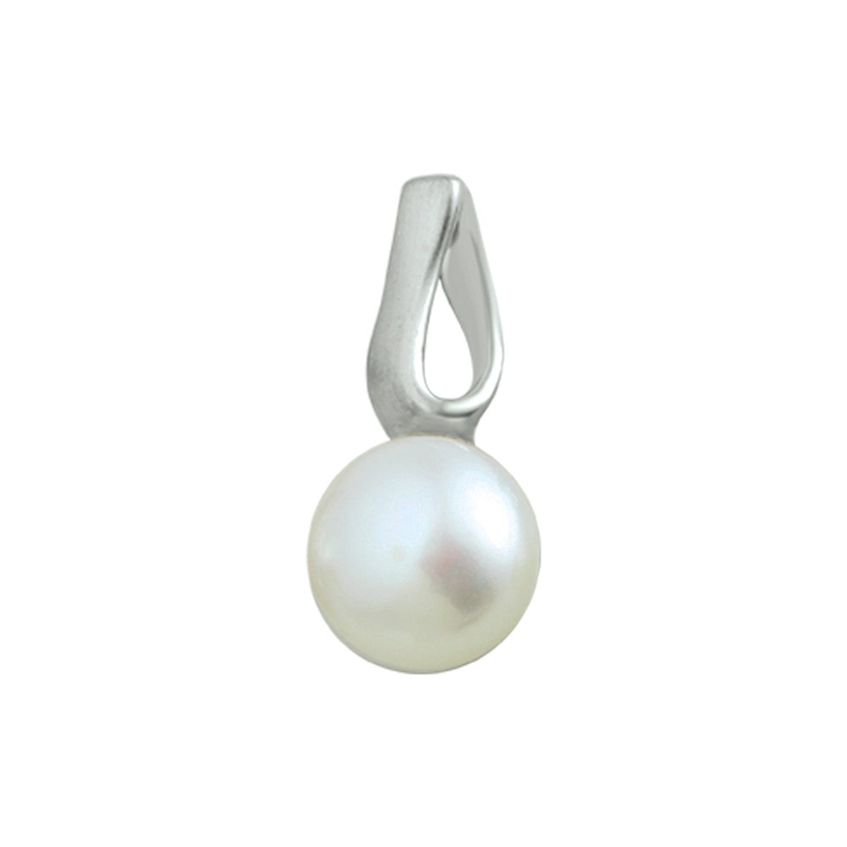 zilver gerhodineerd hanger parel poli/mat 1317455 - PansiteNederland.nl