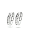 Zilver Gerhodineerd Klapoorringen 3 MM Zirkonia 1317738 - PansiteNederland.nl