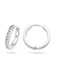 Zilver Gerhodineerd Klapoorringen 2,5MM Zirkonia 1317872 - PansiteNederland.nl