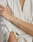 Zilver Gerhodineerd Armband Parel 5,5 Mm 18 + 3 Cm 1318133 - PansiteNederland.nl
