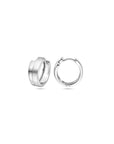 Zilver Gerhodineerd Klapoorringen Poli/Mat 1318157 - PansiteNederland.nl