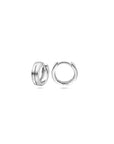Zilver Gerhodineerd Klapoorringen Vlak Poli/Mat 1318161 - PansiteNederland.nl