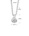 zilver gerhodineerd collier zirkonia 40 + 4 cm 1318366 - PansiteNederland.nl