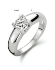 Gerhodineerd Zilver Ring Met Zirkonia 1318669 - PansiteNederland.nl