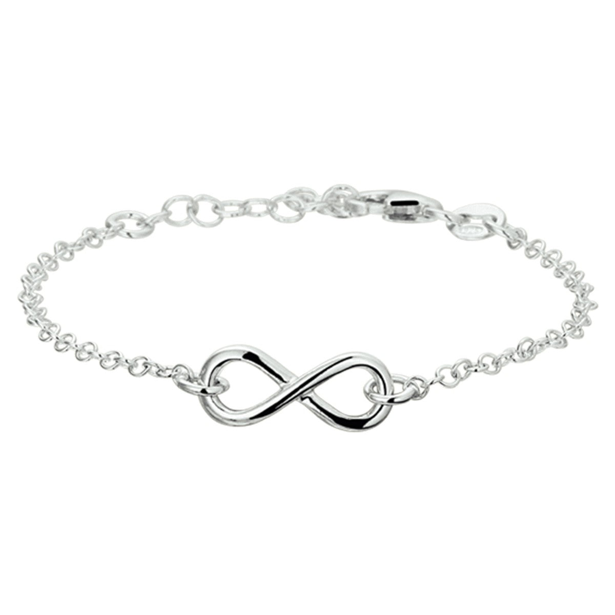 Zilver Gerhodineerd Armband Infinity 17 + 2 Cm 1318800 - PansiteNederland.nl