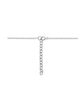 zilver gerhodineerd collier infinity zirkonia 41 + 4 cm 1318856