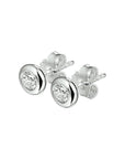 Zilver Gerhodineerd Oorknoppen Zirkonia 1319005 - PansiteNederland.nl