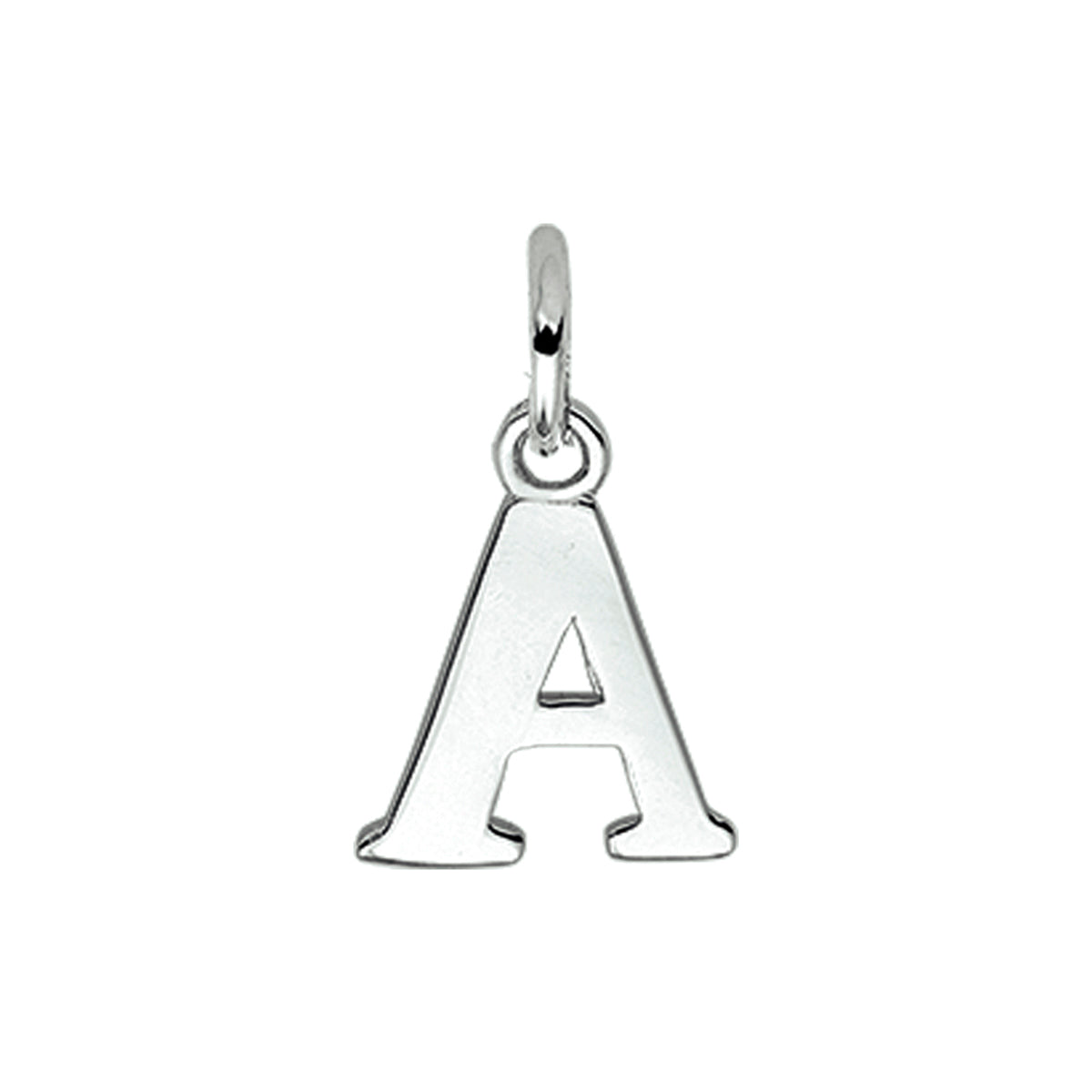 Hanger letter A 12,4 mm zilver #Letter_A