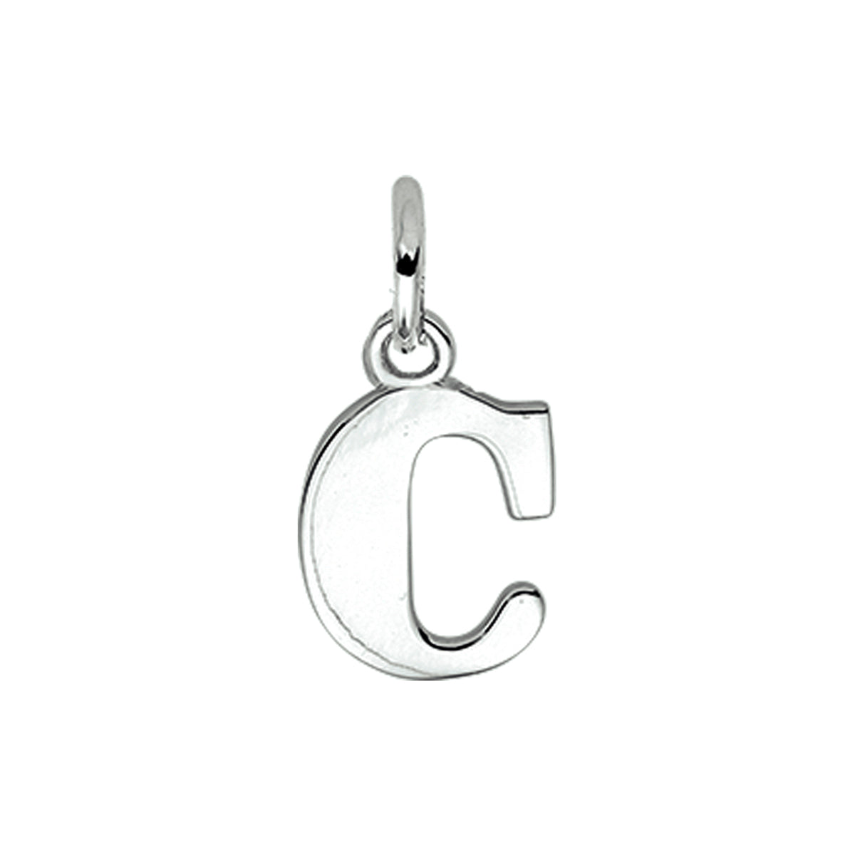 Hanger letter C 12,8 mm zilver #Letter_C