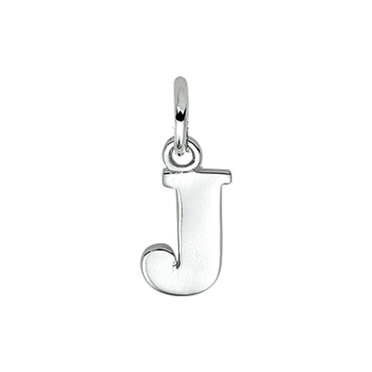 Hanger letter J 12,7 mm zilver #Letter_J