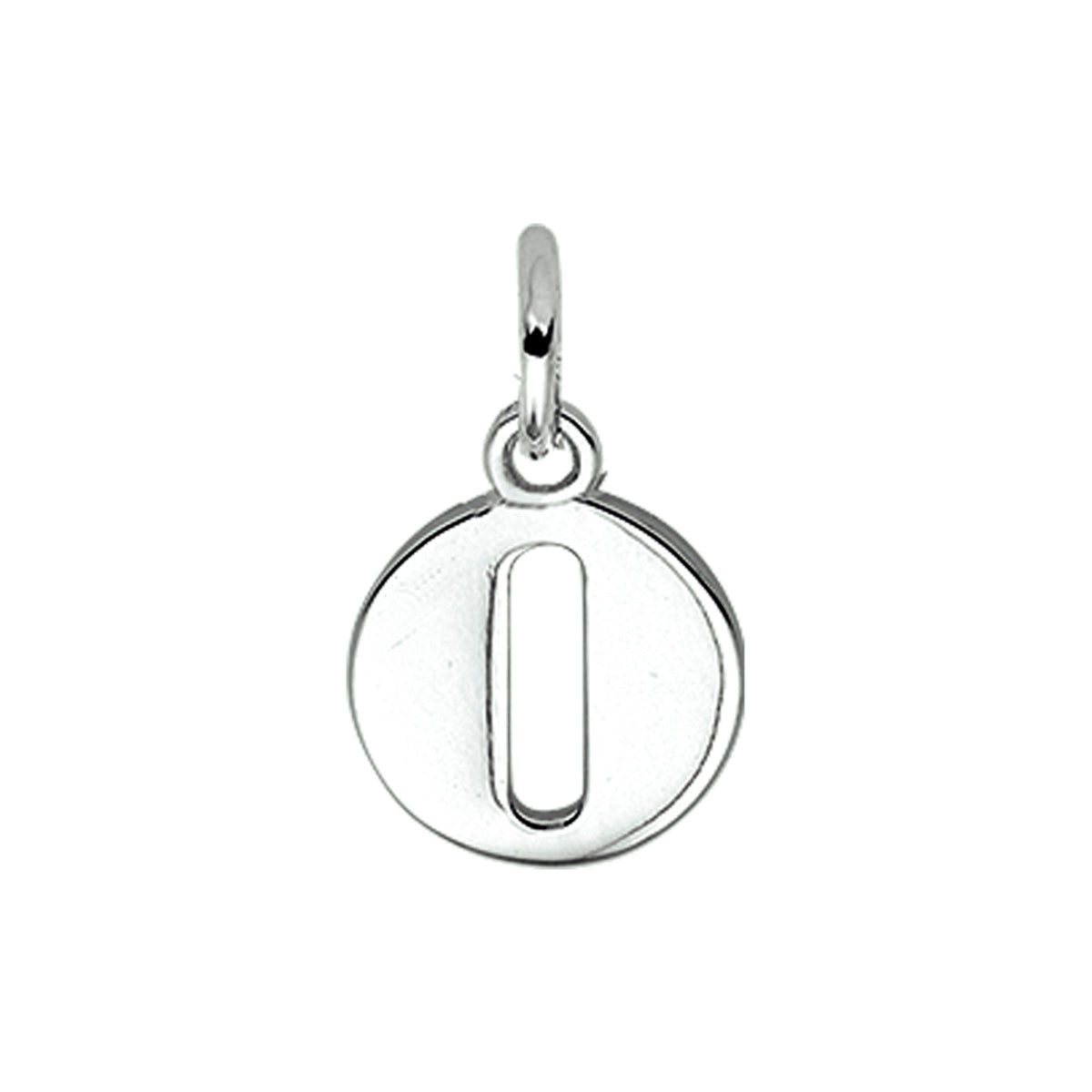 Hanger letter O 12,4 mm zilver #Letter_O