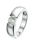 Gerhodineerd Zilver Ring Met Zirkonia 1319704 - PansiteNederland.nl