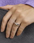 Gerhodineerd Zilver Ring Met Zirkonia 1319704 - PansiteNederland.nl