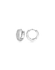 Zilver Gerhodineerd Klapoorringen Zirkonia 1320024 - PansiteNederland.nl