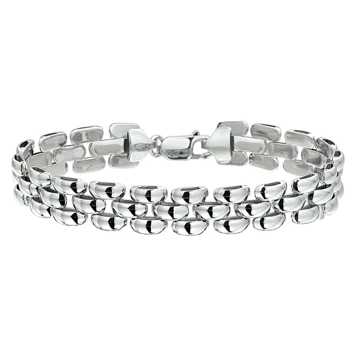 Zilver Gerhodineerd Armband Panter 10 Mm 19 Cm 1320135 - PansiteNederland.nl