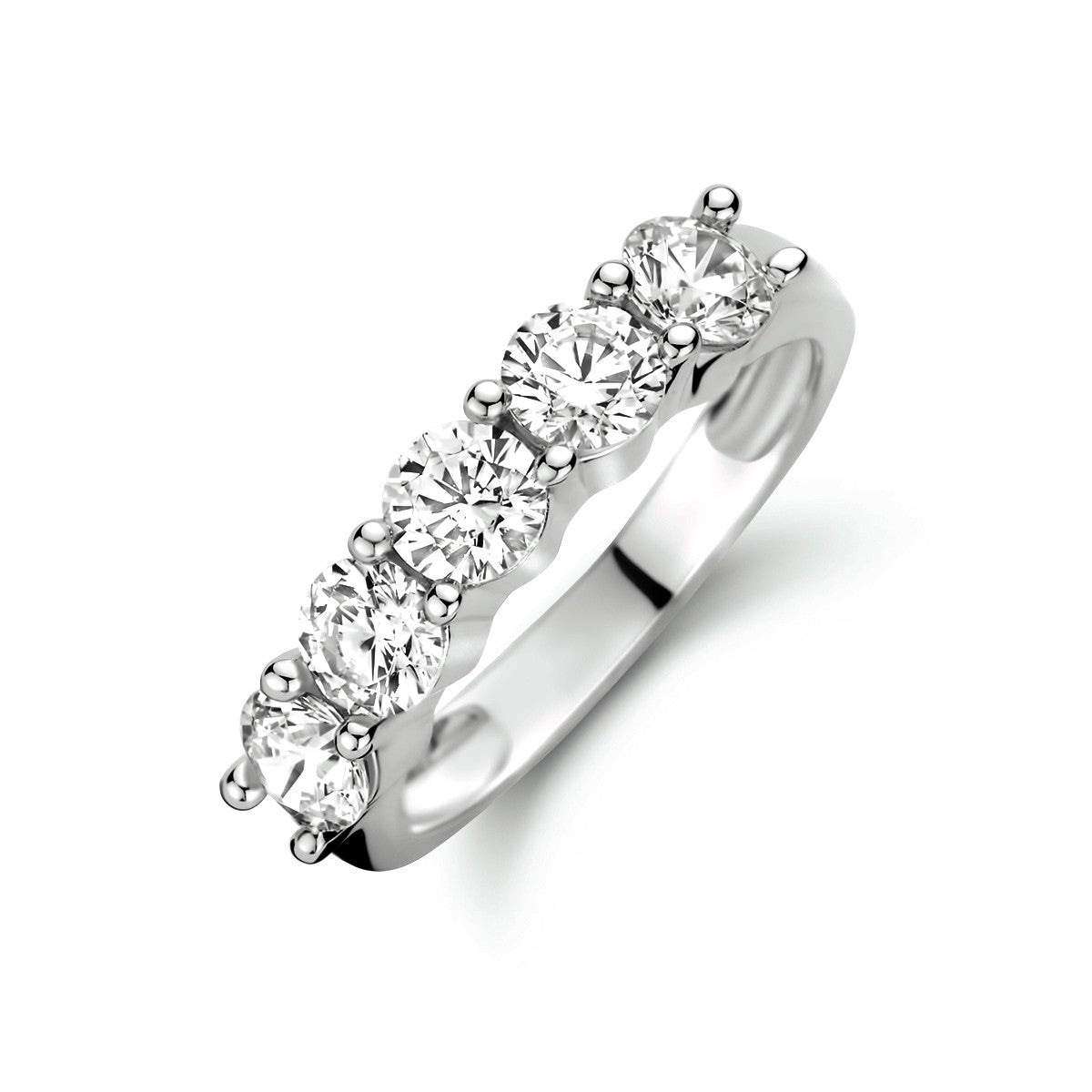 Gerhodineerd Zilver Ring Met Zirkonia 1320231 - PansiteNederland.nl