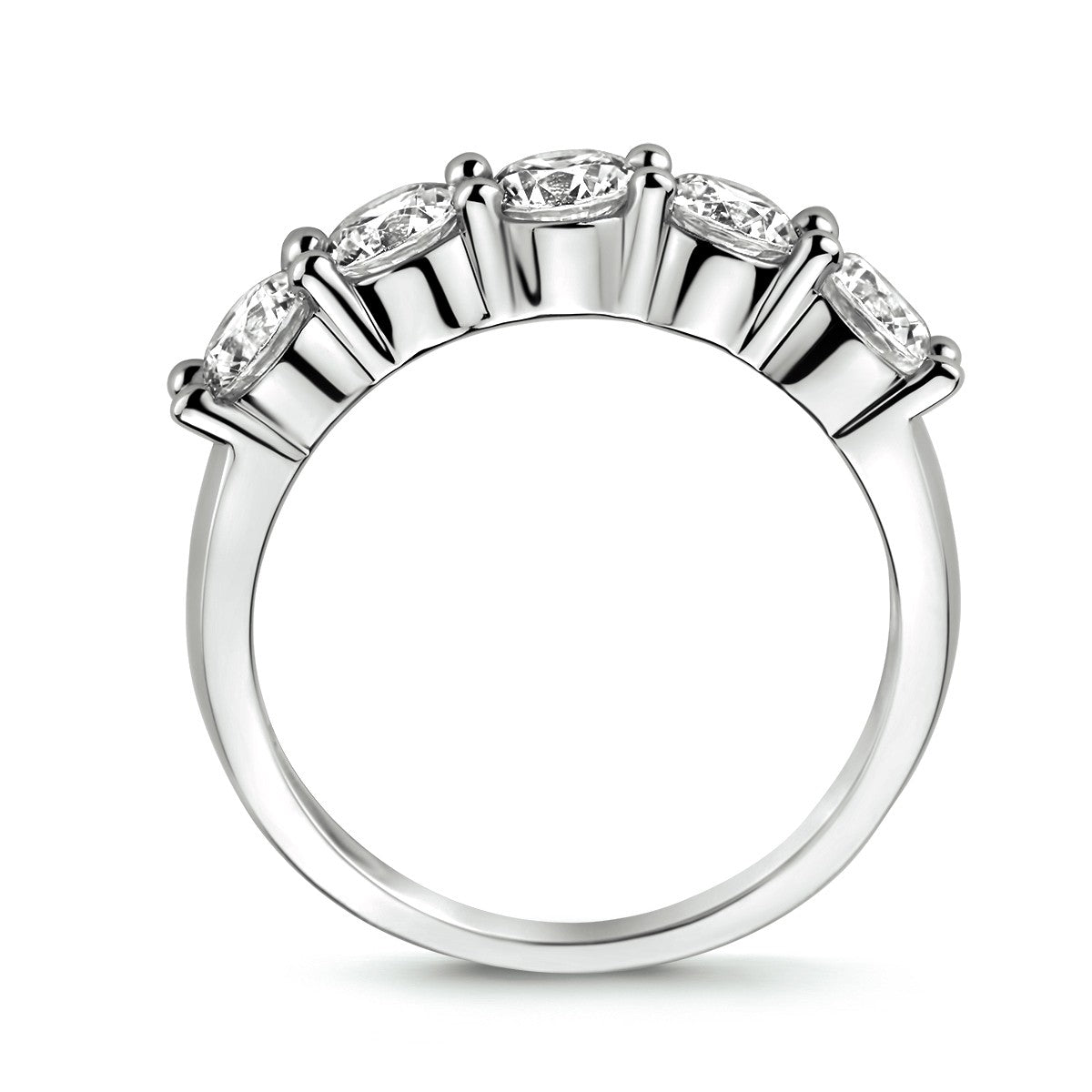 Gerhodineerd Zilver Ring Met Zirkonia 1320231 - PansiteNederland.nl