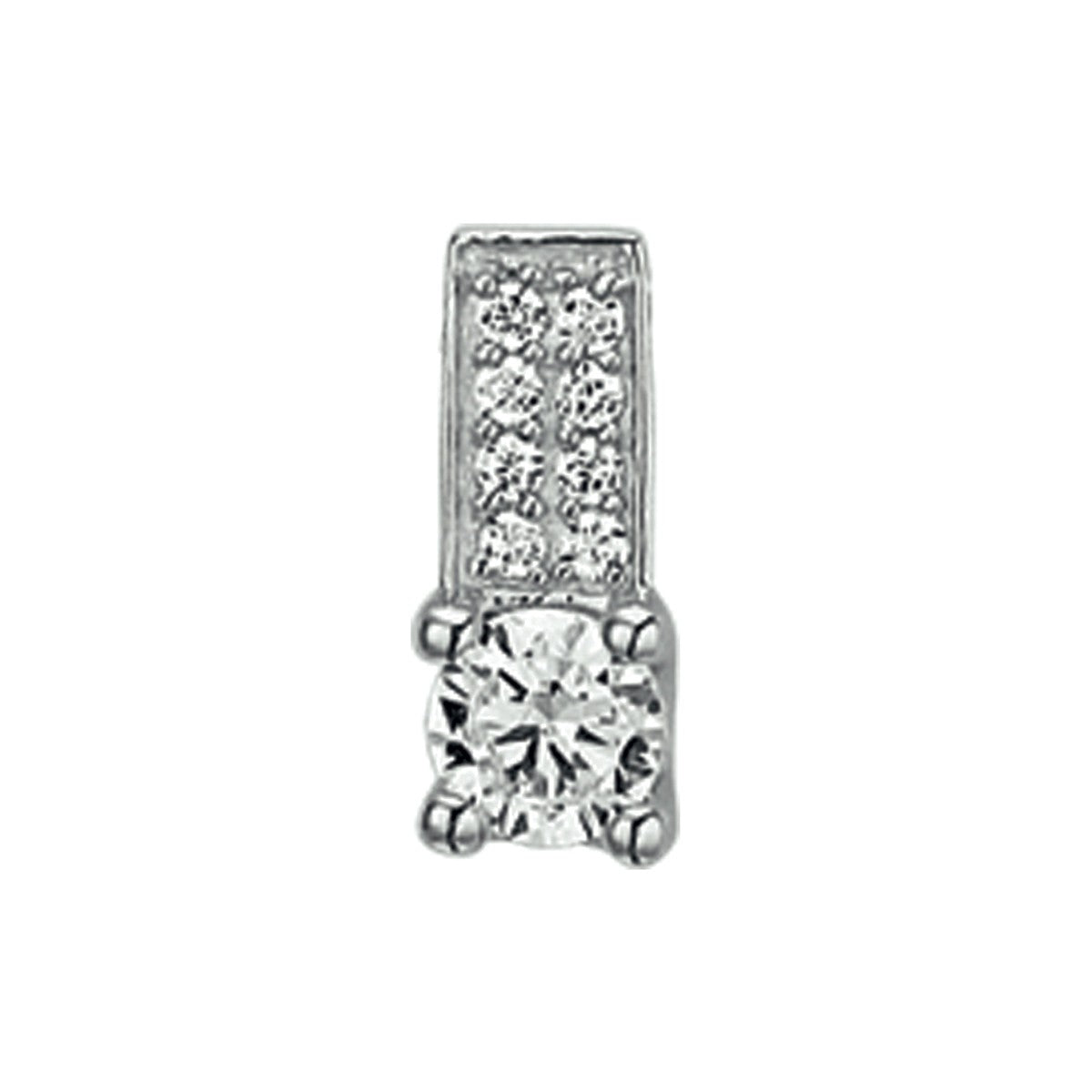 zilver gerhodineerd hanger zirkonia 1320367 - PansiteNederland.nl
