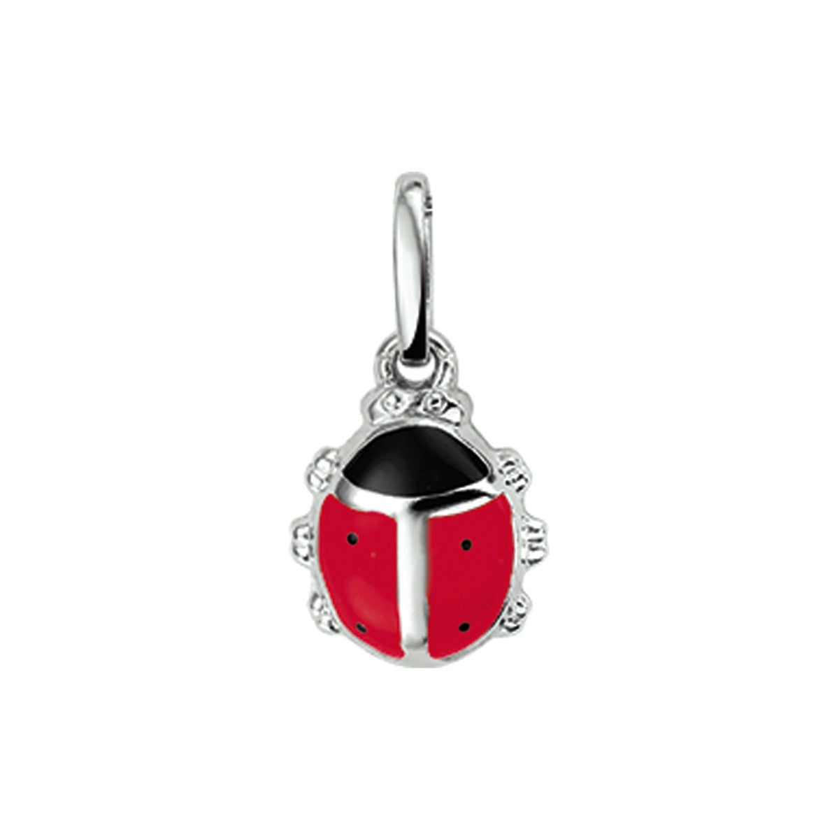 zilver gerhodineerd hanger lieveheersbeestje 1320654 - PansiteNederland.nl