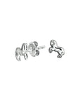 Zilver Gerhodineerd Oorknoppen Paard 1320690 - PansiteNederland.nl