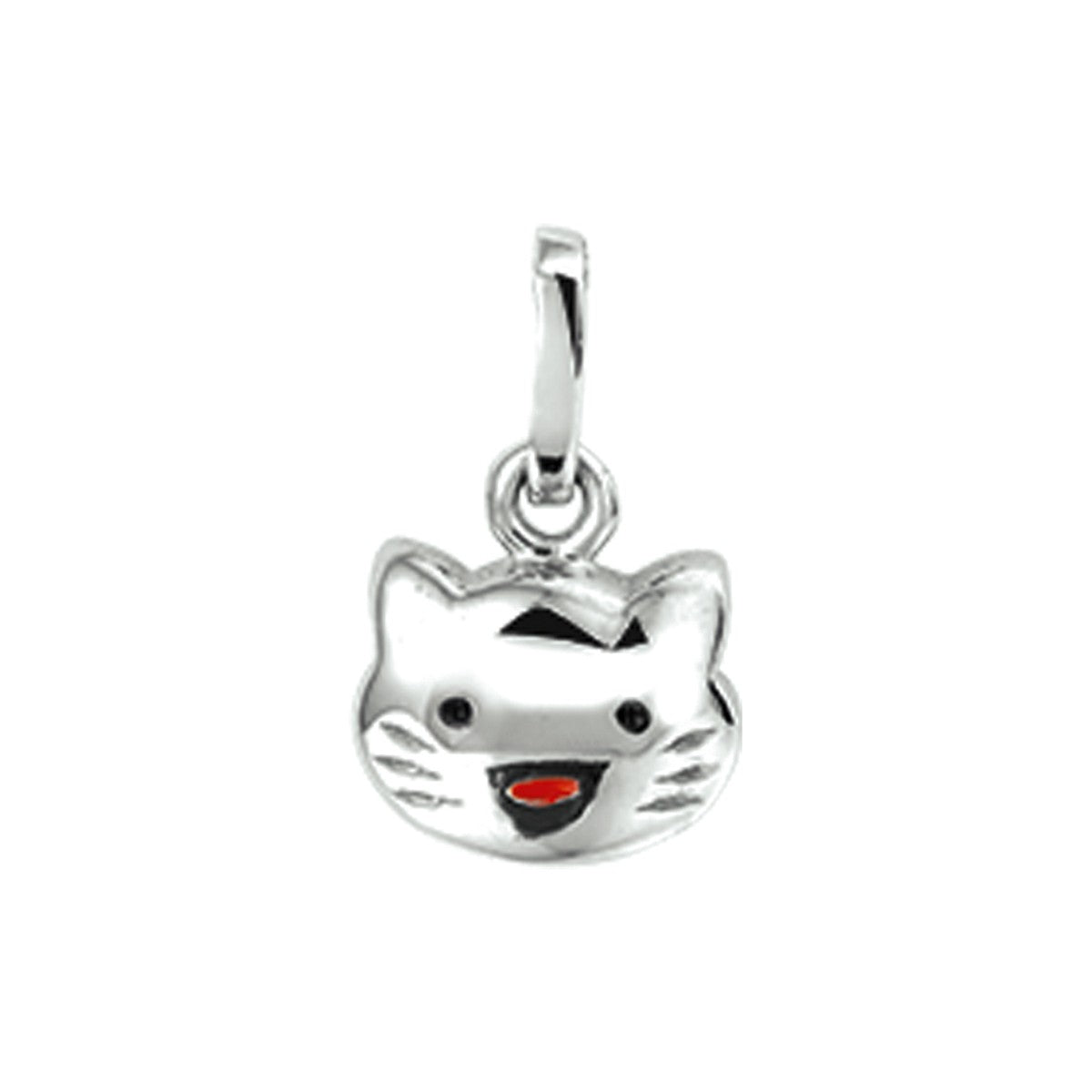 zilver gerhodineerd hanger poes 1320693 - PansiteNederland.nl