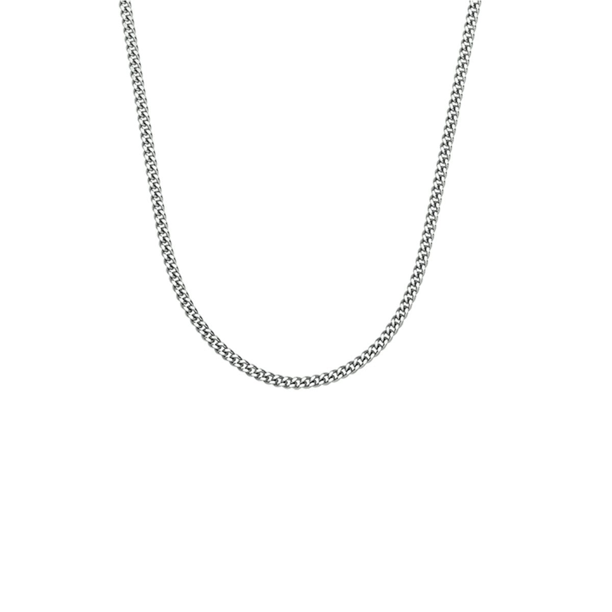 zilver gerhodineerd collier gourmette 4-zijdes geslepen 1,4 mm 36 + 4 cm 1320731 - PansiteNederland.nl