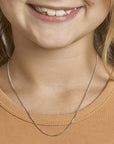 zilver gerhodineerd collier gourmette 4-zijdes geslepen 1,4 mm 36 + 4 cm 1320731 - PansiteNederland.nl