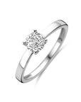 Gerhodineerd Zilver Ring Met Zirkonia 1320941 - PansiteNederland.nl