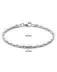 Zilver Gerhodineerd Armband Cardano 2,7 Mm 18,5 Cm 1320988 - PansiteNederland.nl