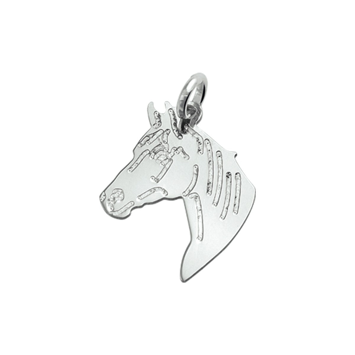 zilver gerhodineerd hanger paard 1321184 - PansiteNederland.nl