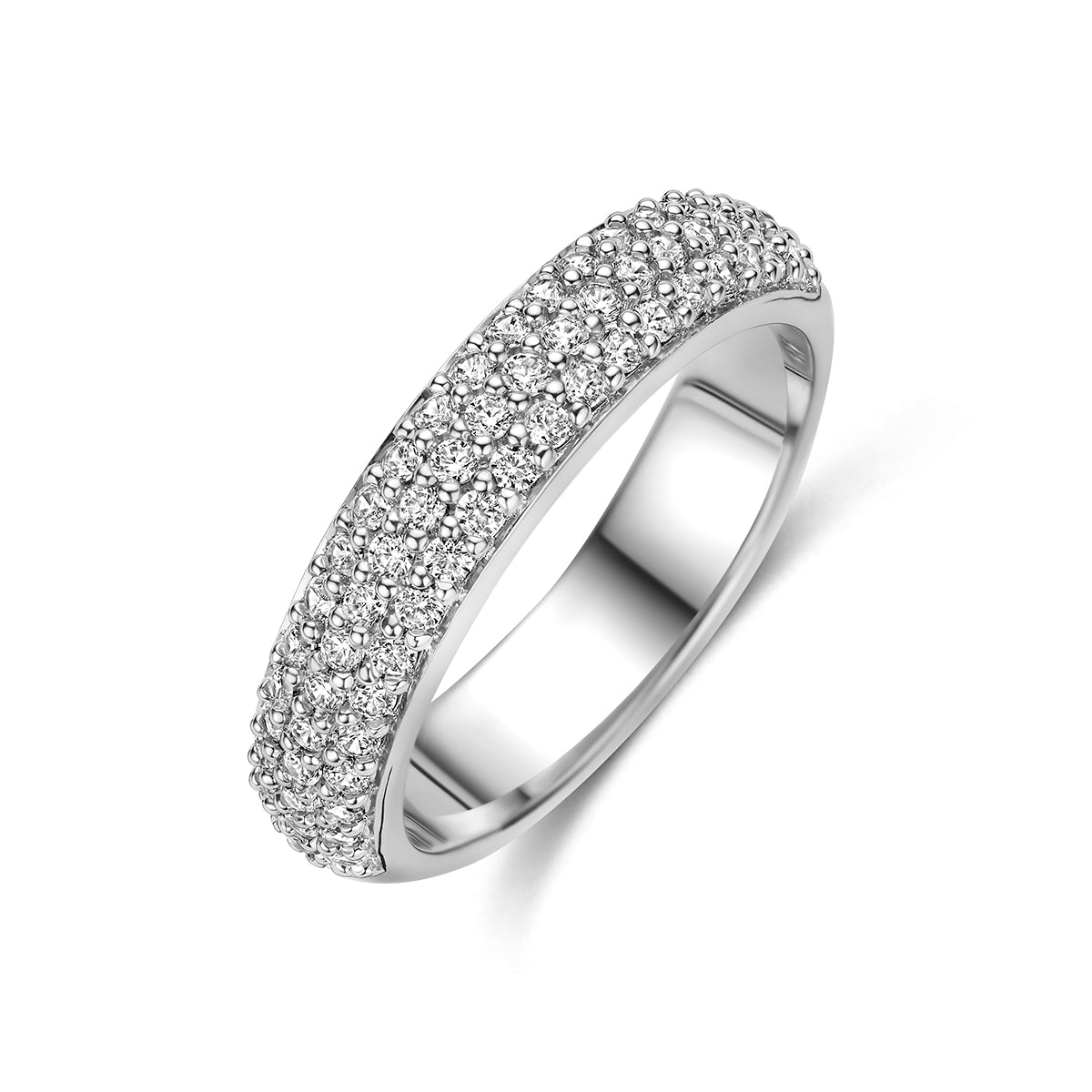 Ring zirkonia zilver
