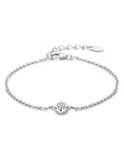 Zilver Gerhodineerd Armband Zirkonia 16,5 + 2,5 Cm 1321247