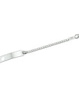 graveerarmband gourmette plaat 4,2 mm zilver gerhodineerd - PansiteNederland.nl