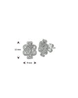 Zilver Gerhodineerd Oorknoppen Surinaamse Mattenklopper 1321355 - PansiteNederland.nl