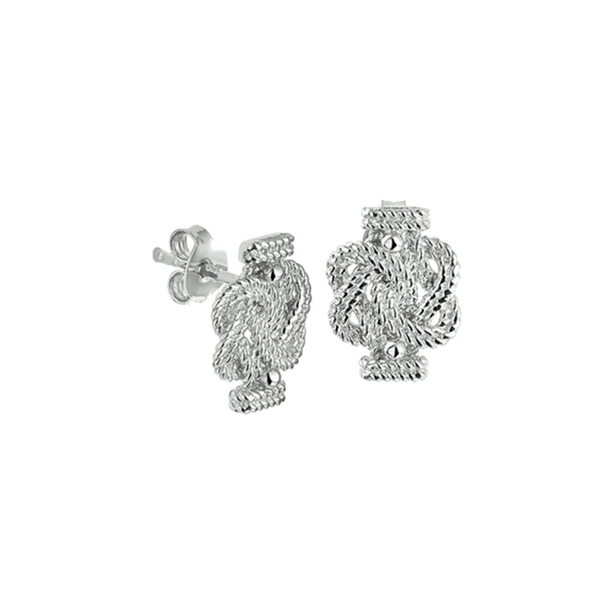 Zilver Gerhodineerd Oorknoppen Surinaamse Mattenklopper 1321356 - PansiteNederland.nl