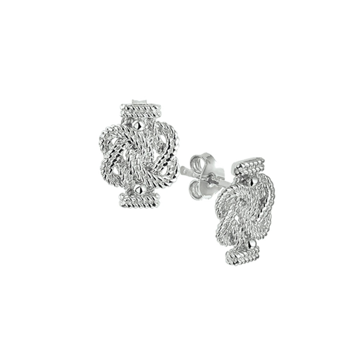 Zilver Gerhodineerd Oorknoppen Surinaamse Mattenklopper 1321356 - PansiteNederland.nl