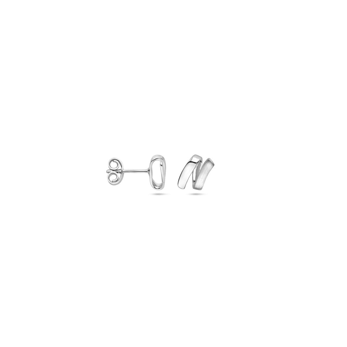 Zilver Gerhodineerd Oorknoppen Poli/Mat 1321599 - PansiteNederland.nl