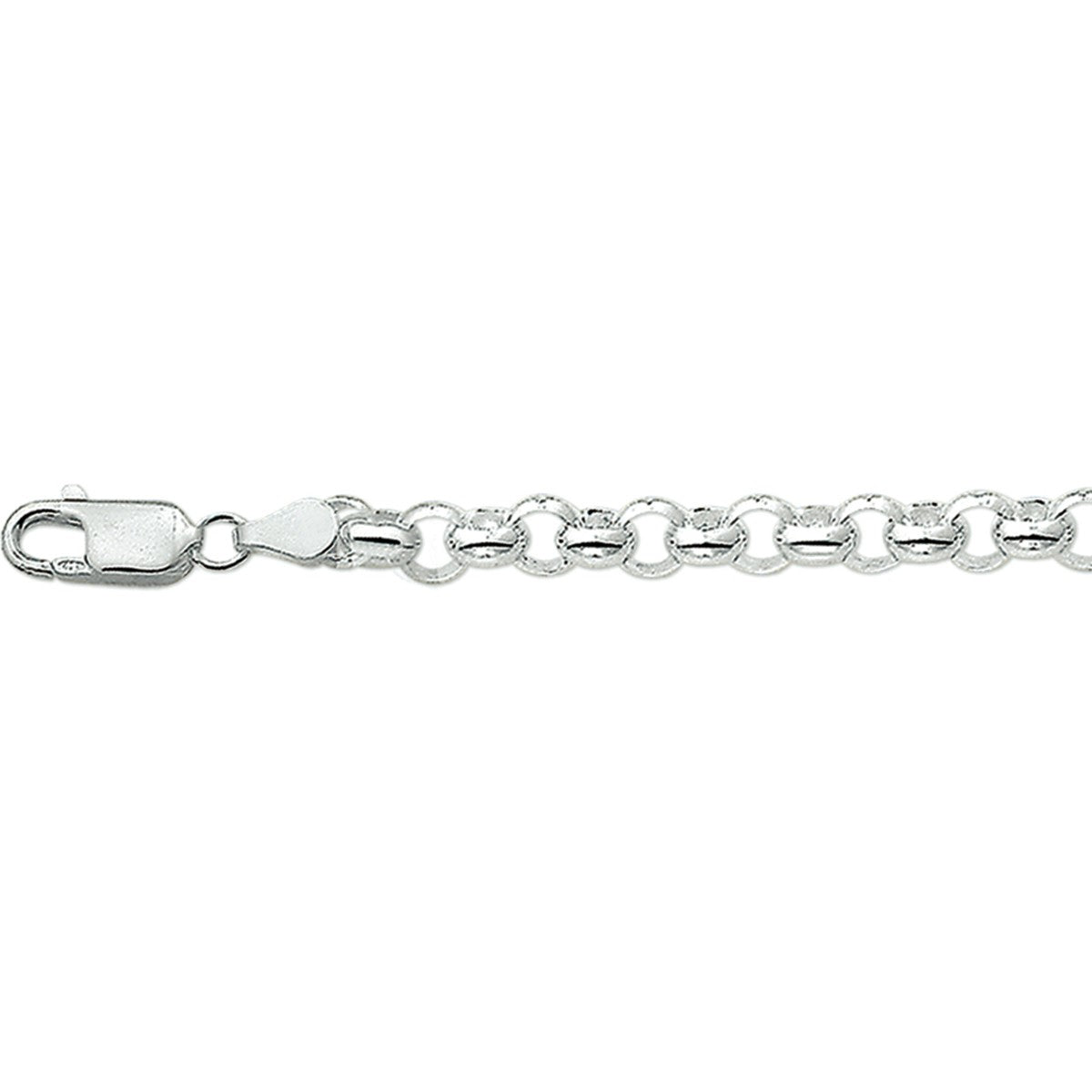 Zilver Gerhodineerd Armband Jasseron 4,5 Mm 19 cm 1321692 - PansiteNederland.nl