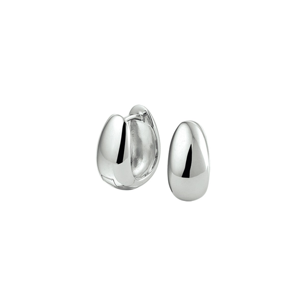 Zilver Gerhodineerd Klapoorringen 1322014 - PansiteNederland.nl
