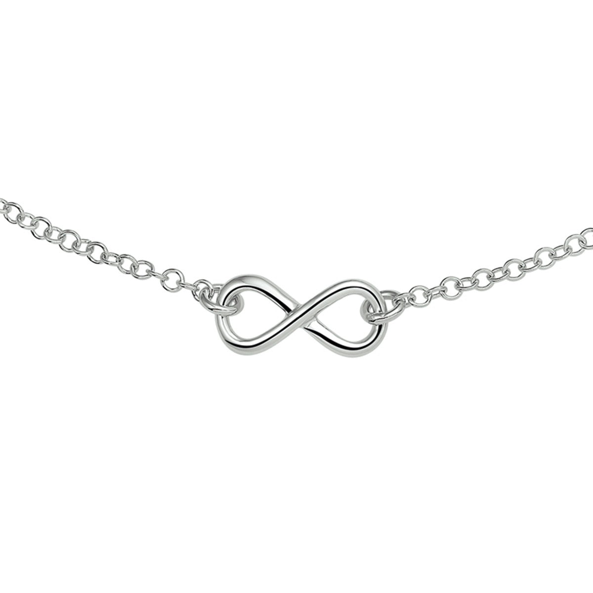 zilver gerhodineerd collier infinity 2,1 mm 40 + 4 cm 1322368 - PansiteNederland.nl