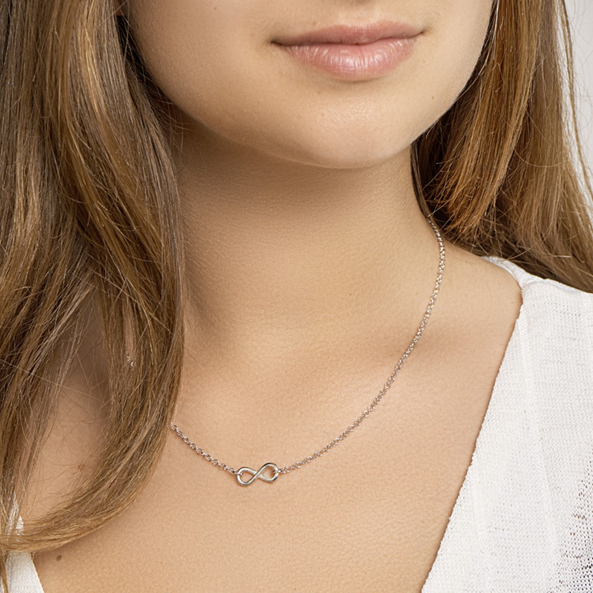 zilver gerhodineerd collier infinity 2,1 mm 40 + 4 cm 1322368 - PansiteNederland.nl