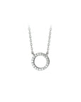 zilver gerhodineerd collier zirkonia 1,1 mm 40 + 4 cm 1322371 - PansiteNederland.nl